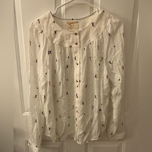 New without tags. Anthropologie off white (soft white?) blouse.